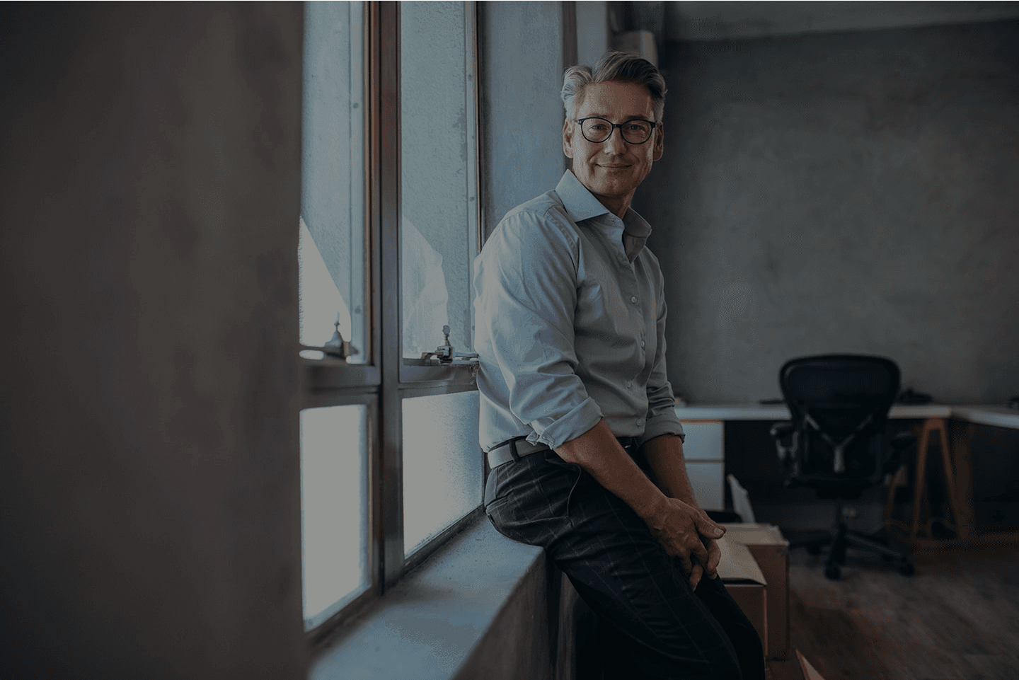 Baseline founder at the office